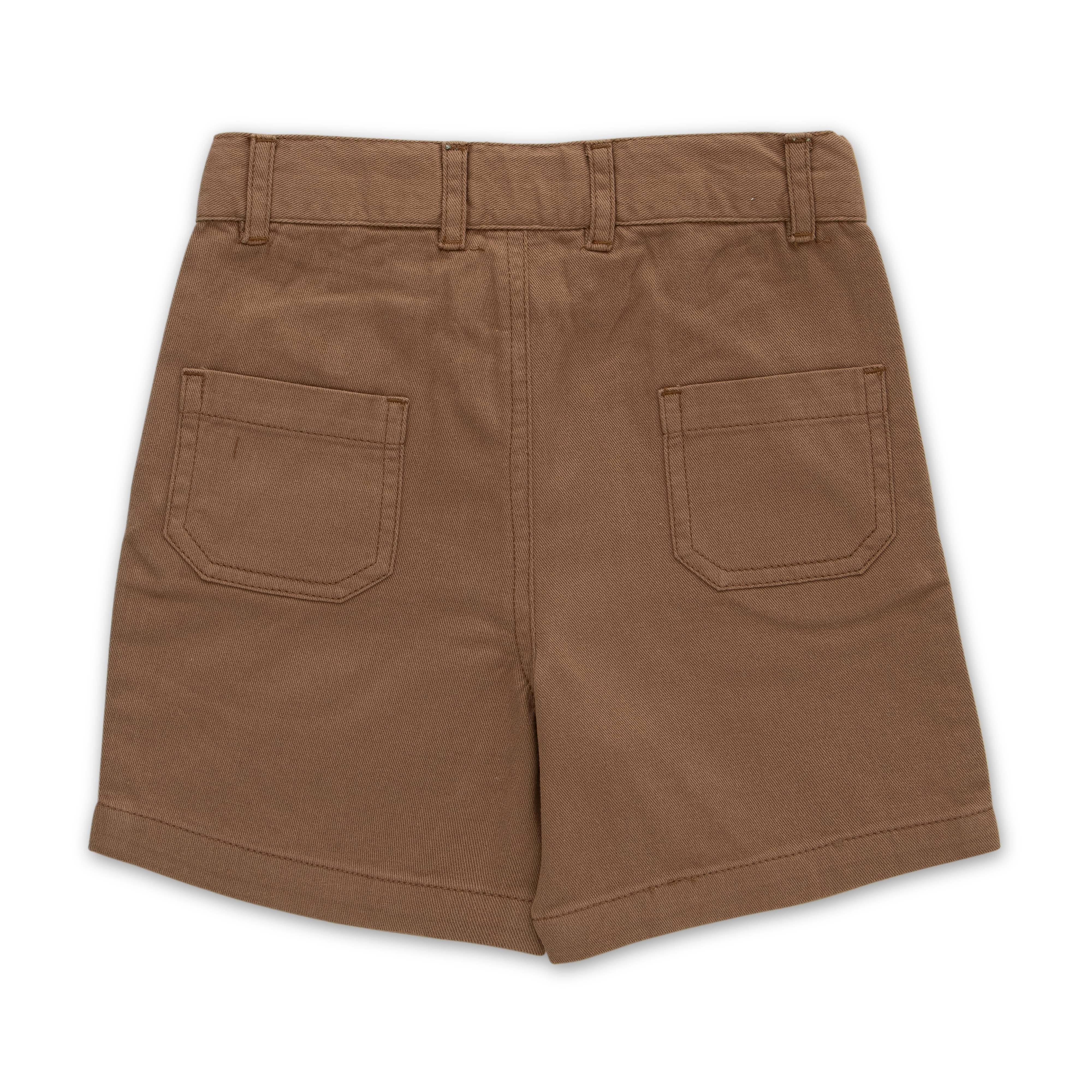 Boys Cotton Toddlers Solid Shorts