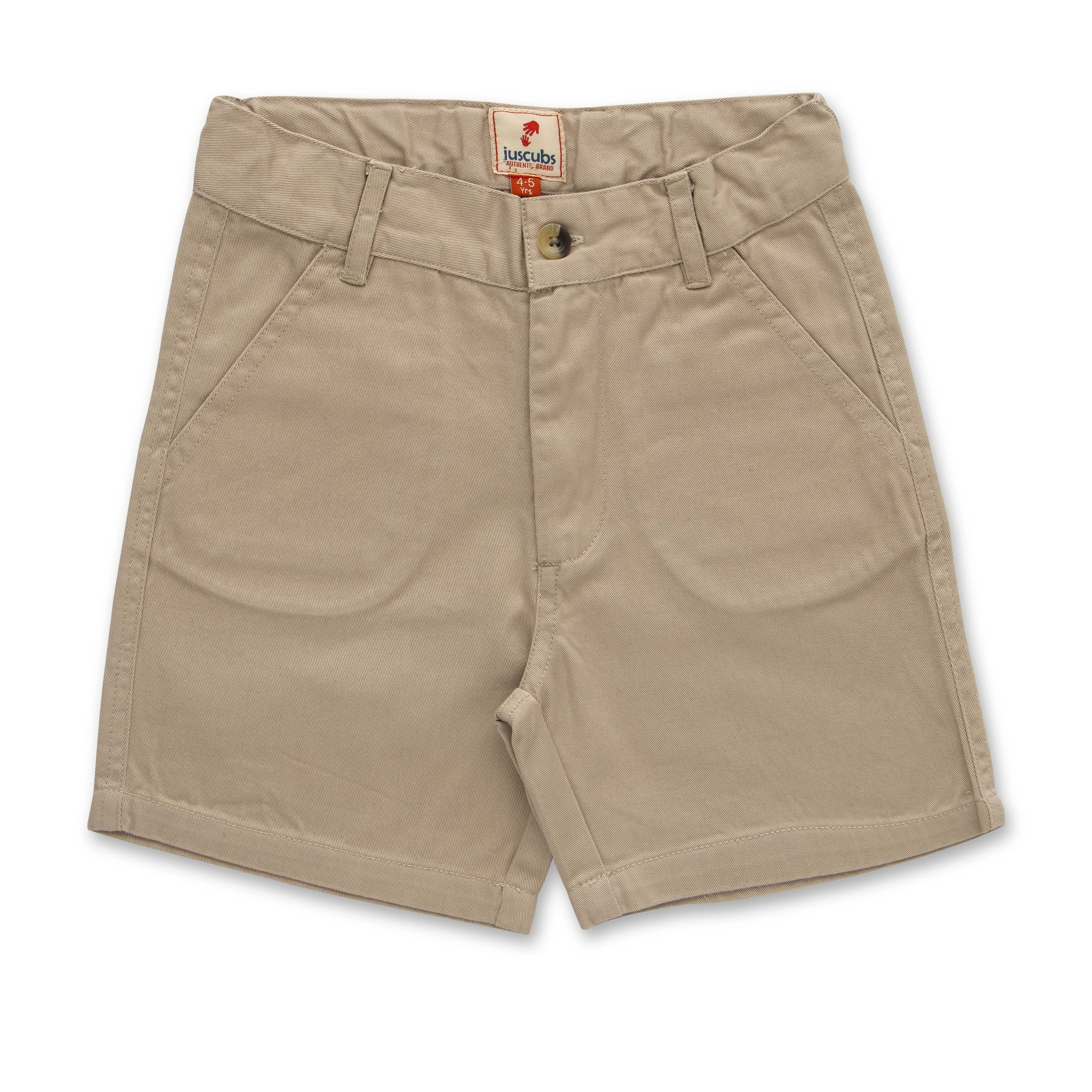 Boys Cotton Toddlers Solid Shorts