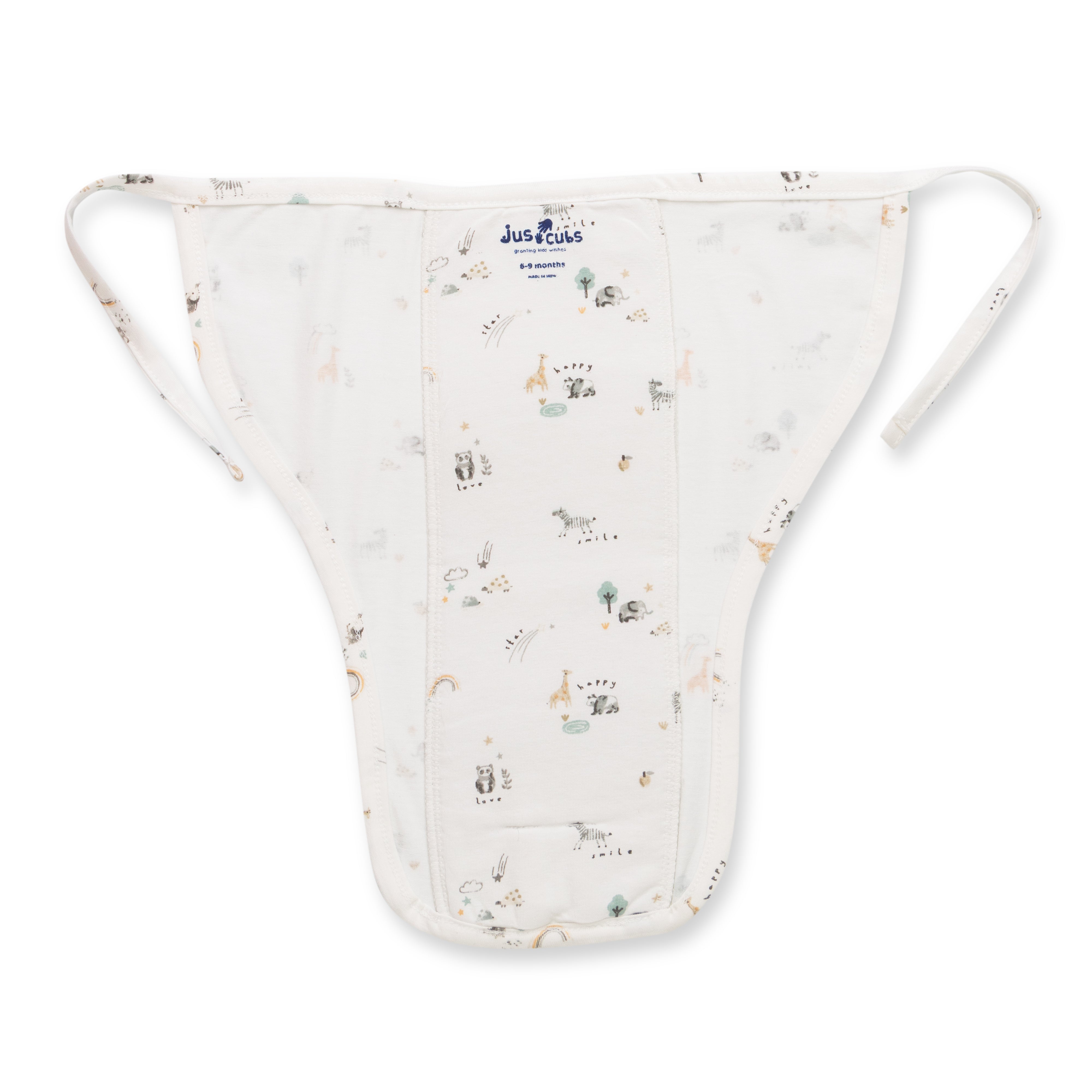 Boys Front Open Absorbable Nappy With Tie Pack Of 3