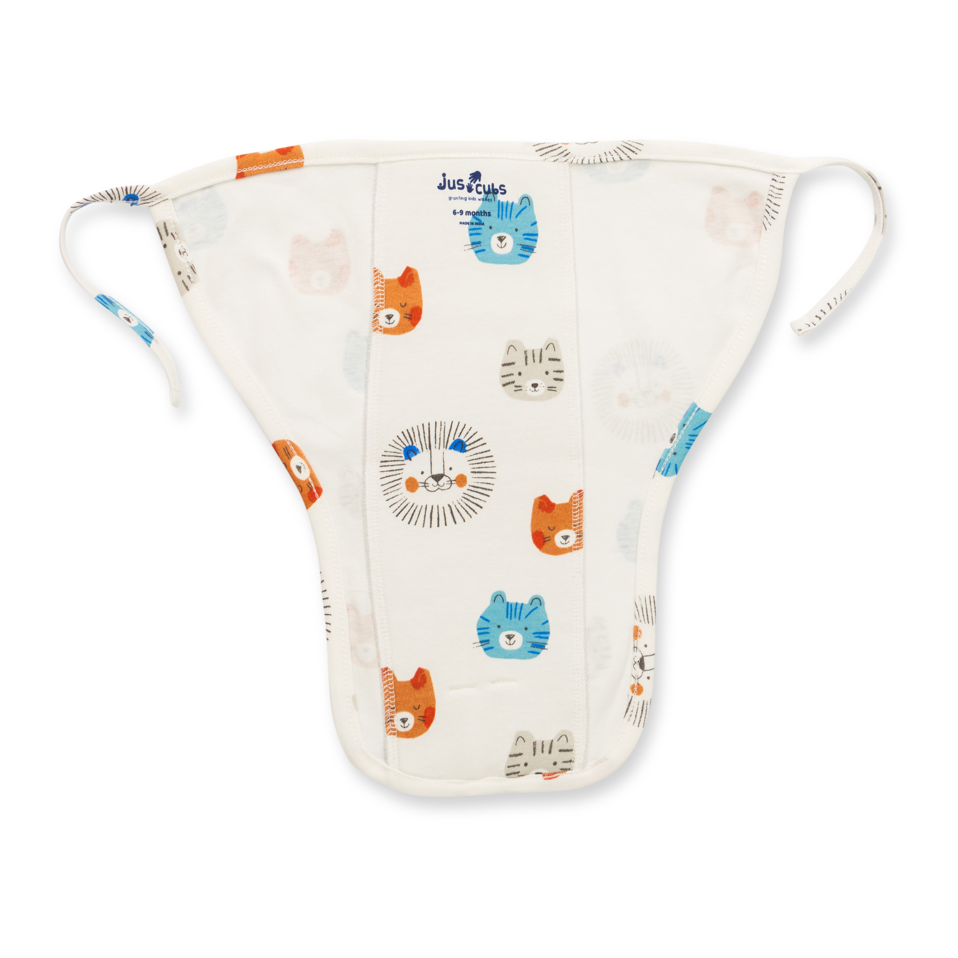 Boys Front Open Absorbable Nappy With Tie Pack Of 3