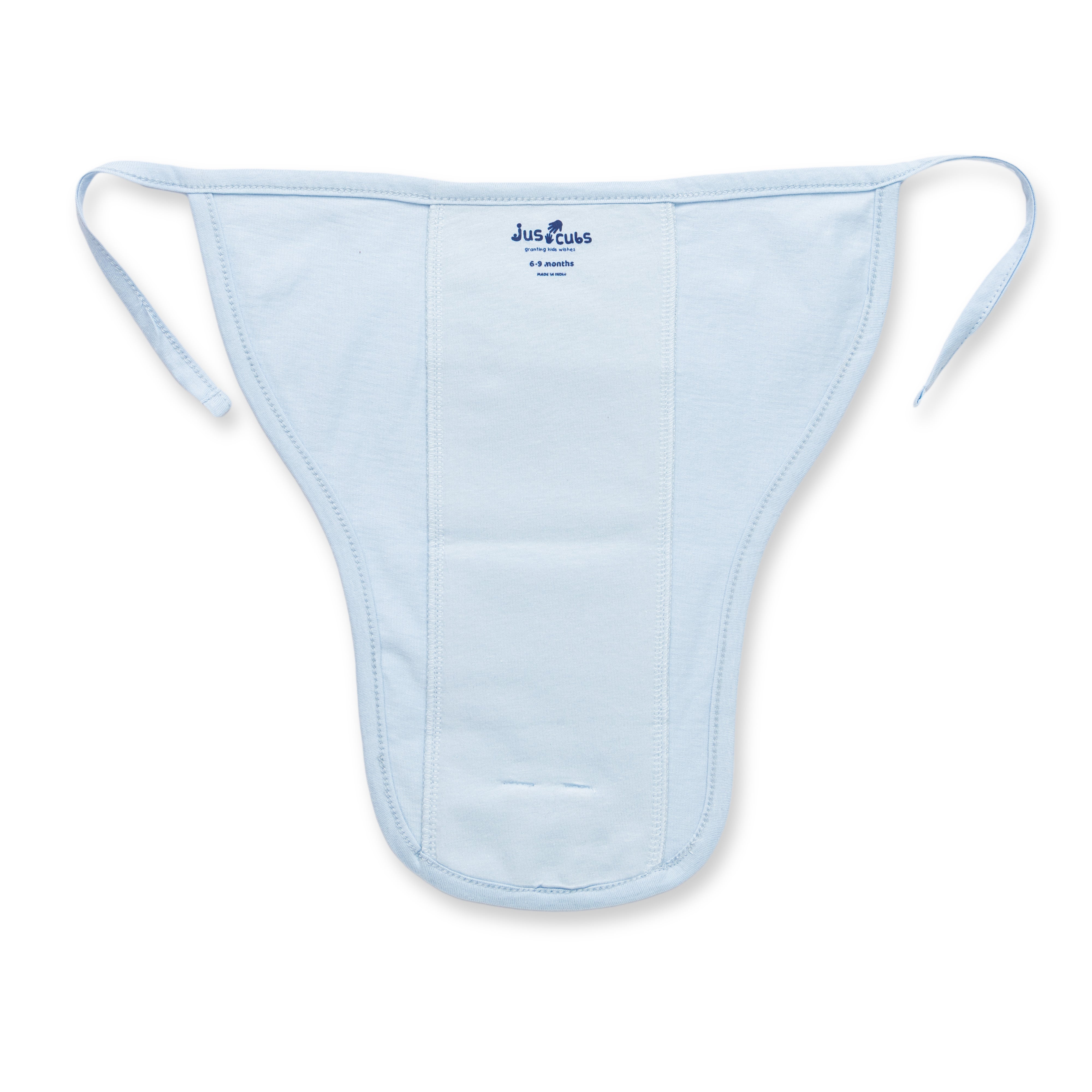 Boys Front Open Absorbable Nappy With Tie Pack Of 3