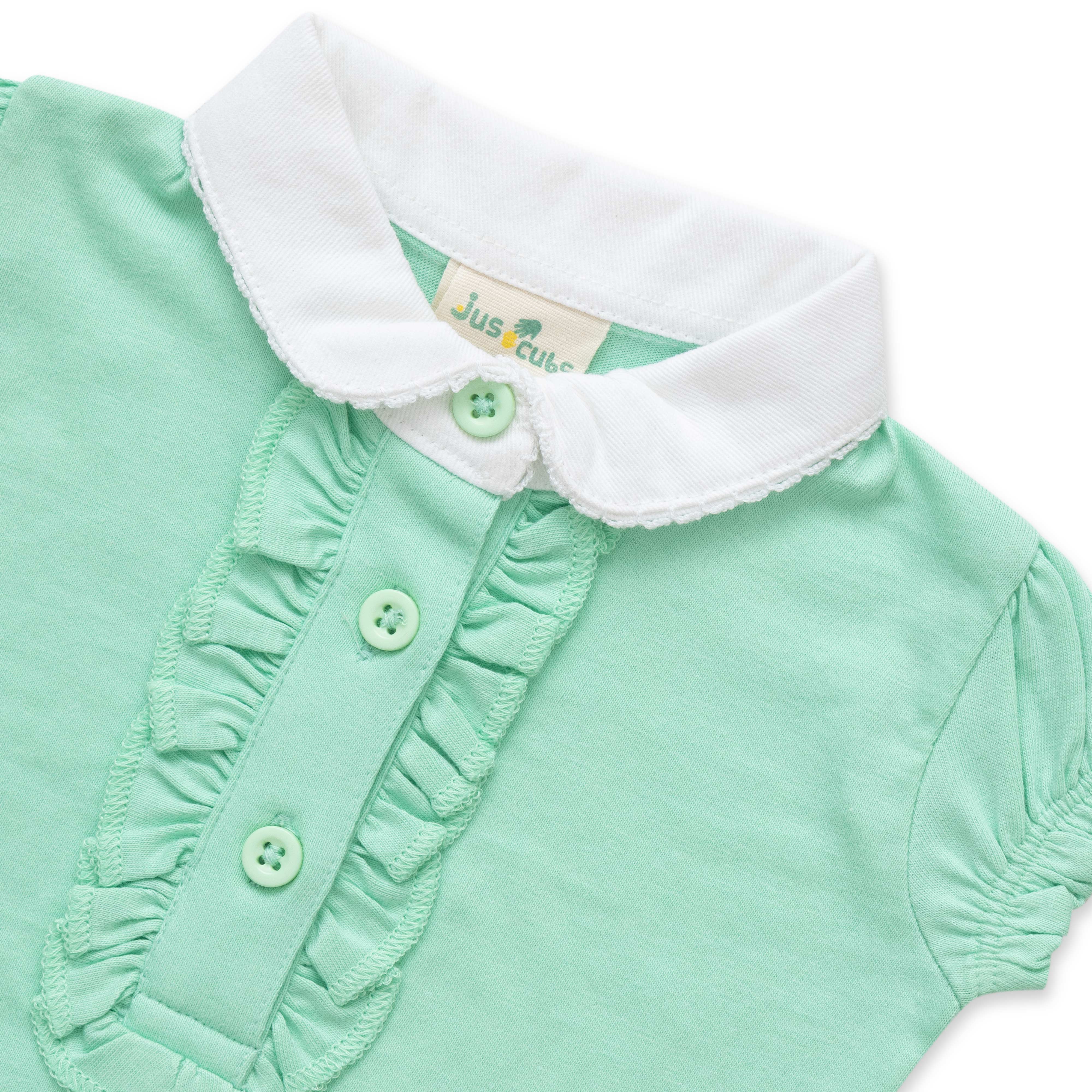 Baby Girls Solid Polo T Shirt