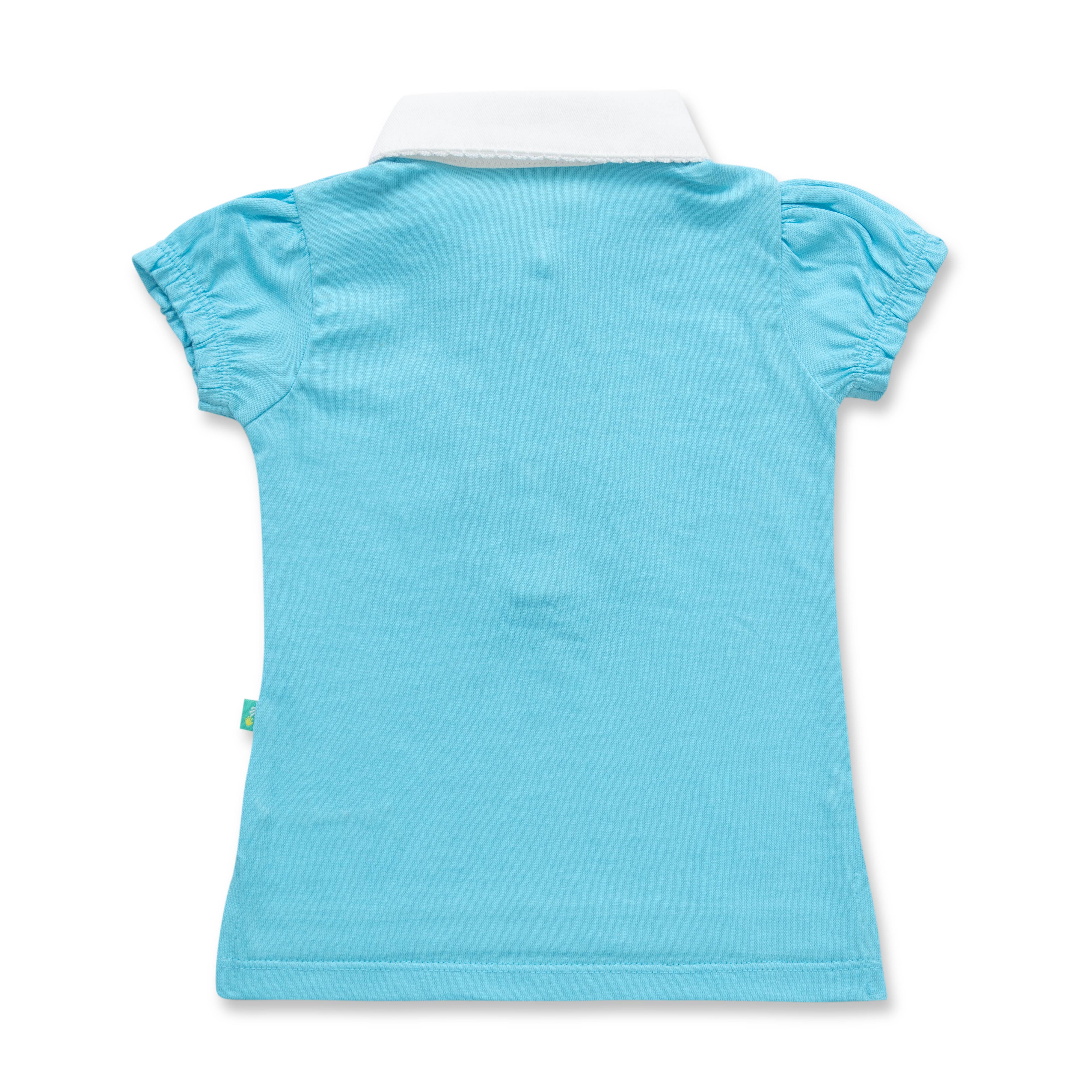 Baby Girls Solid Polo T Shirt