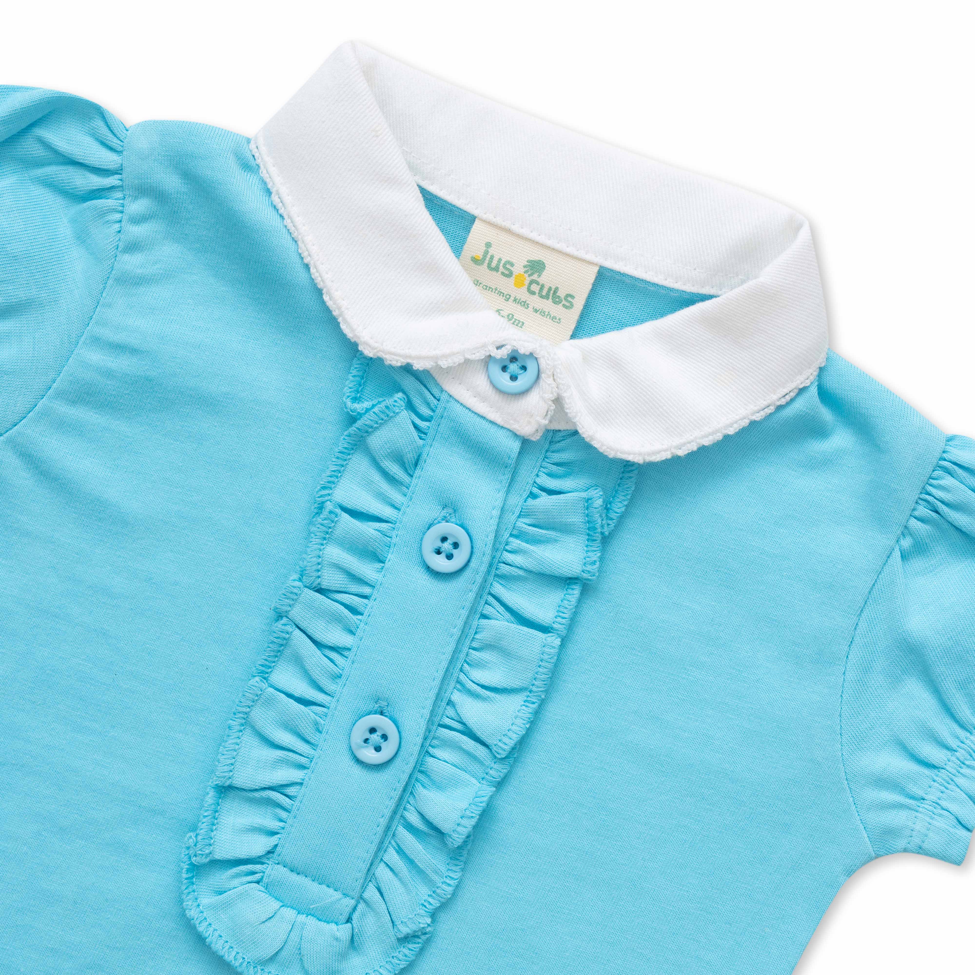 Baby Girls Solid Polo T Shirt