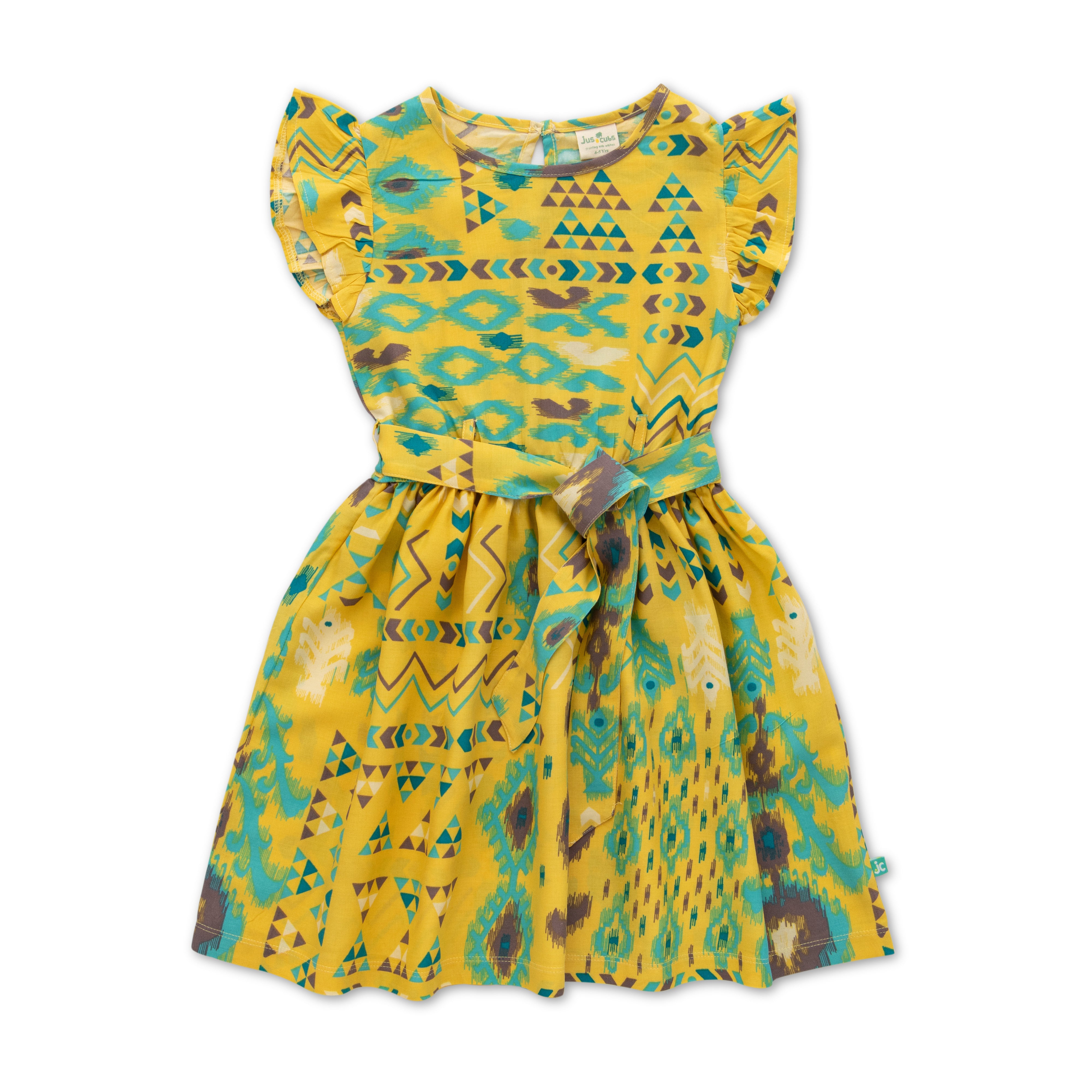 Girls Printed Cotton Dress