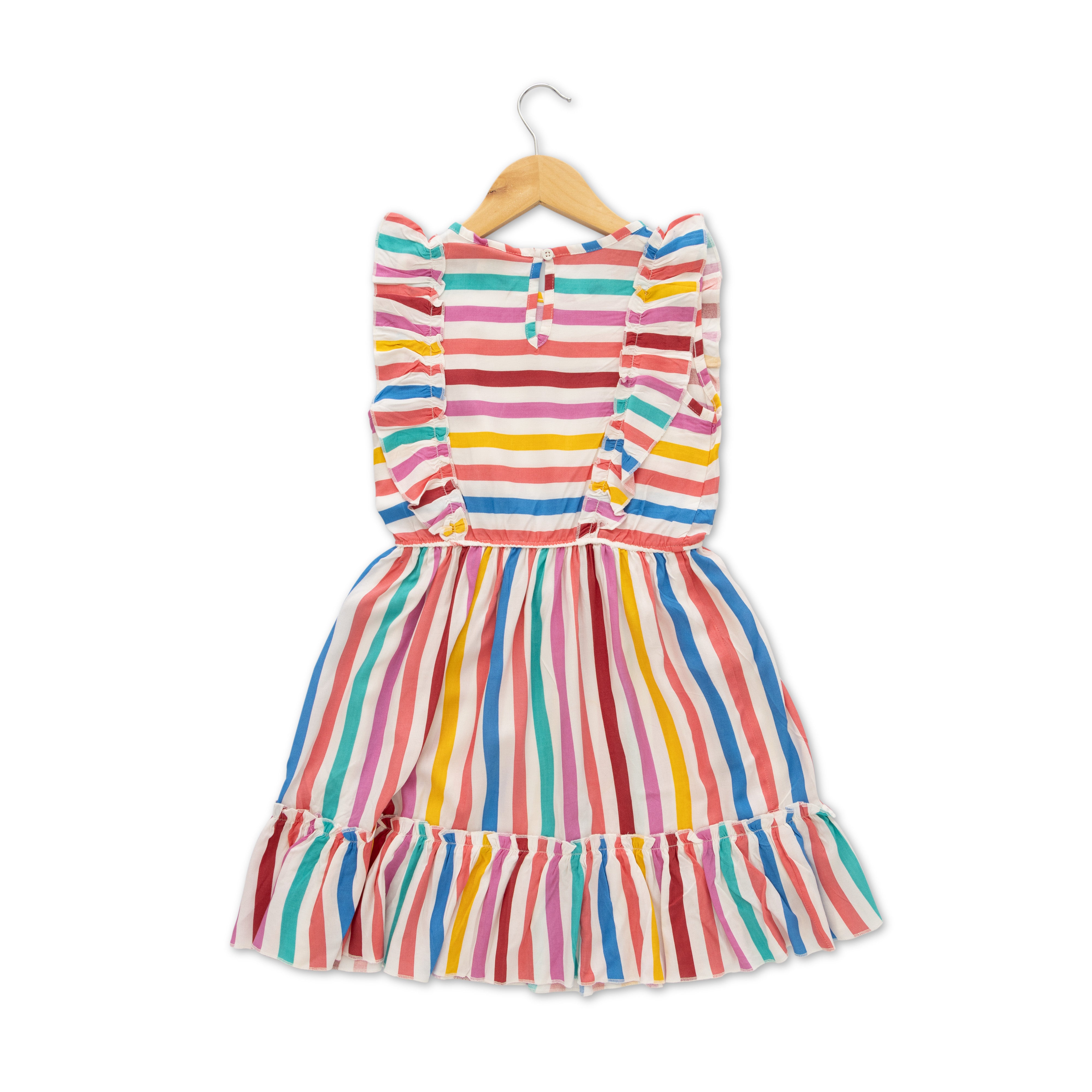 Girls Printed Cotton Dress