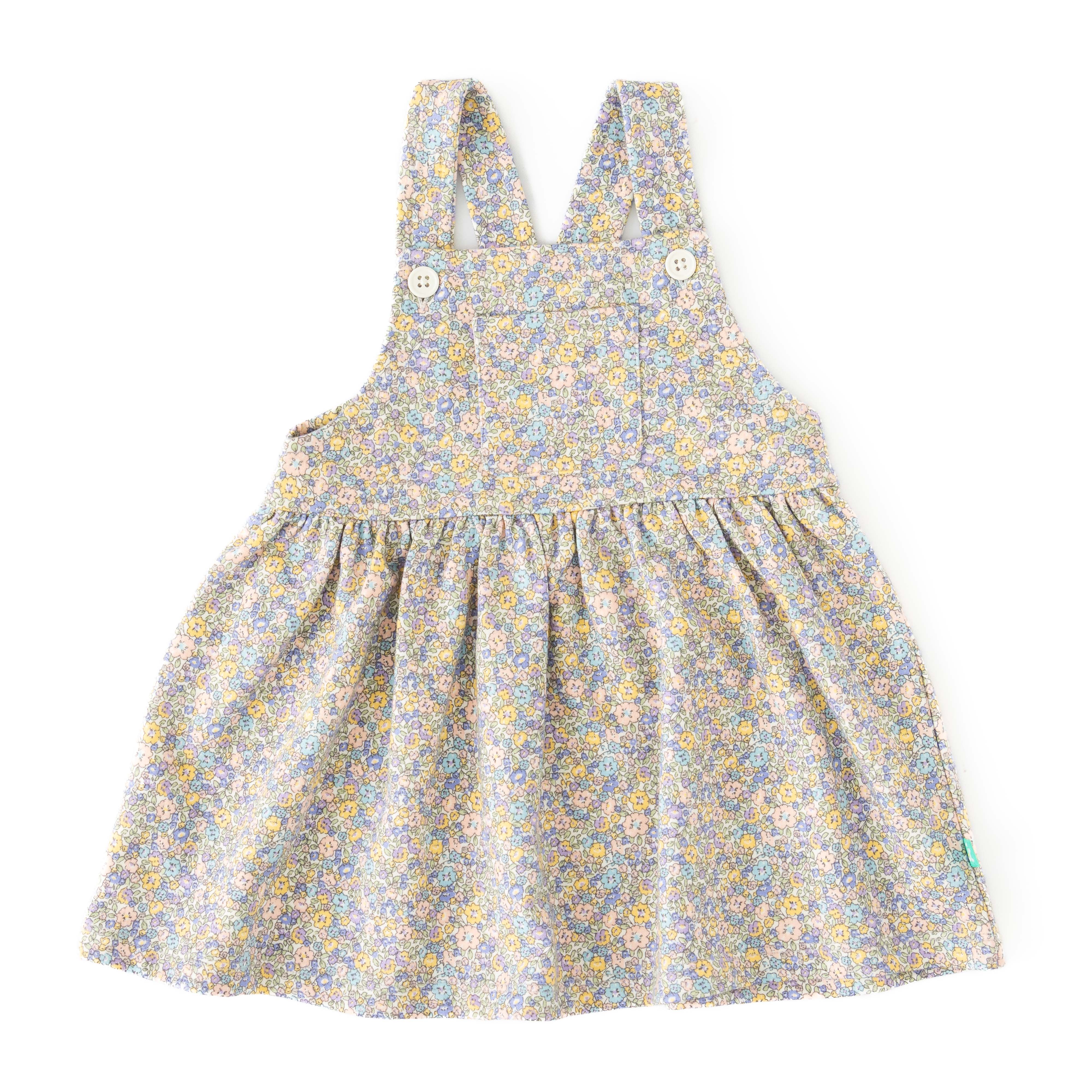 JusCubs Girls Jersey Infants All Over Print Pinafore  - Pink