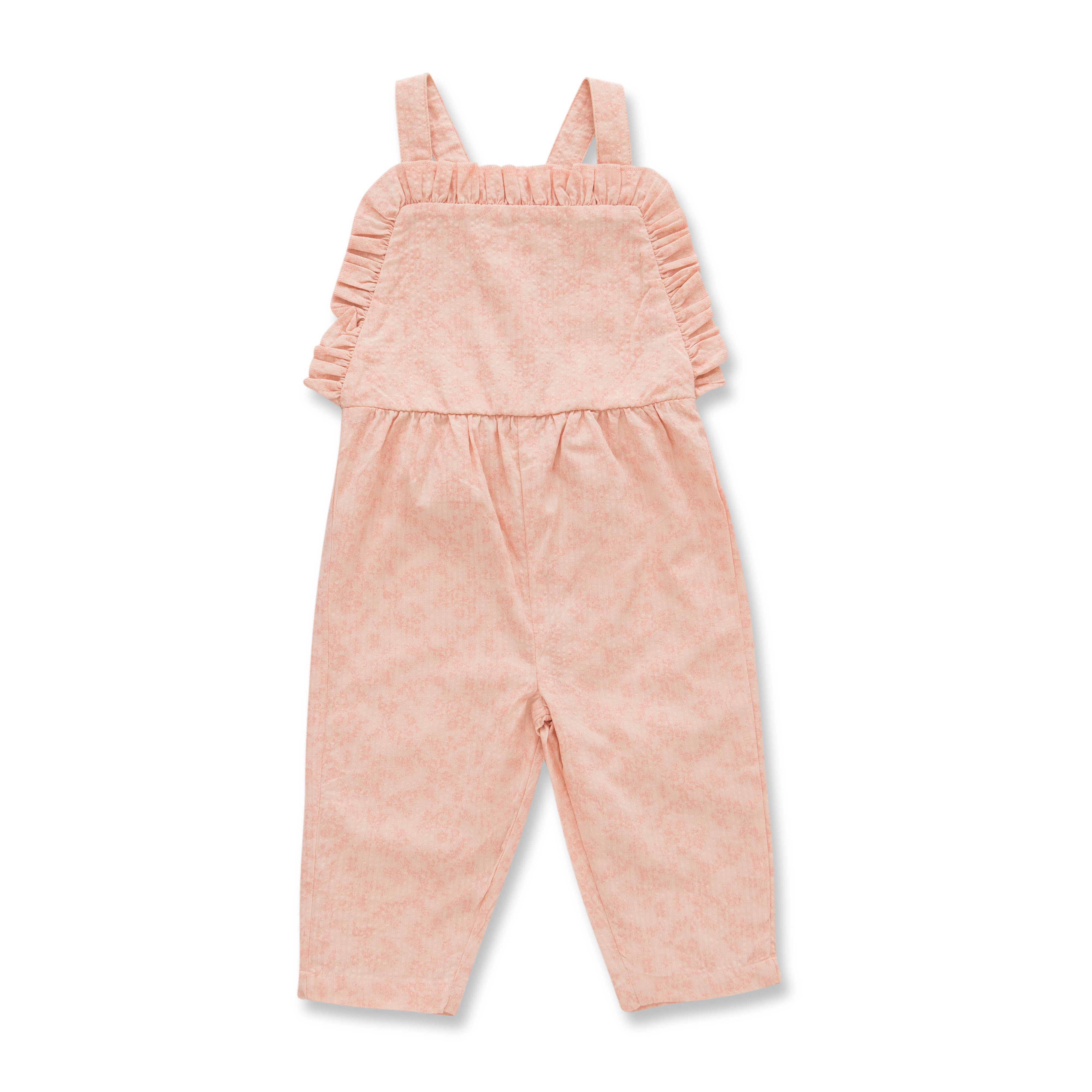 Girls Solid Dungaree