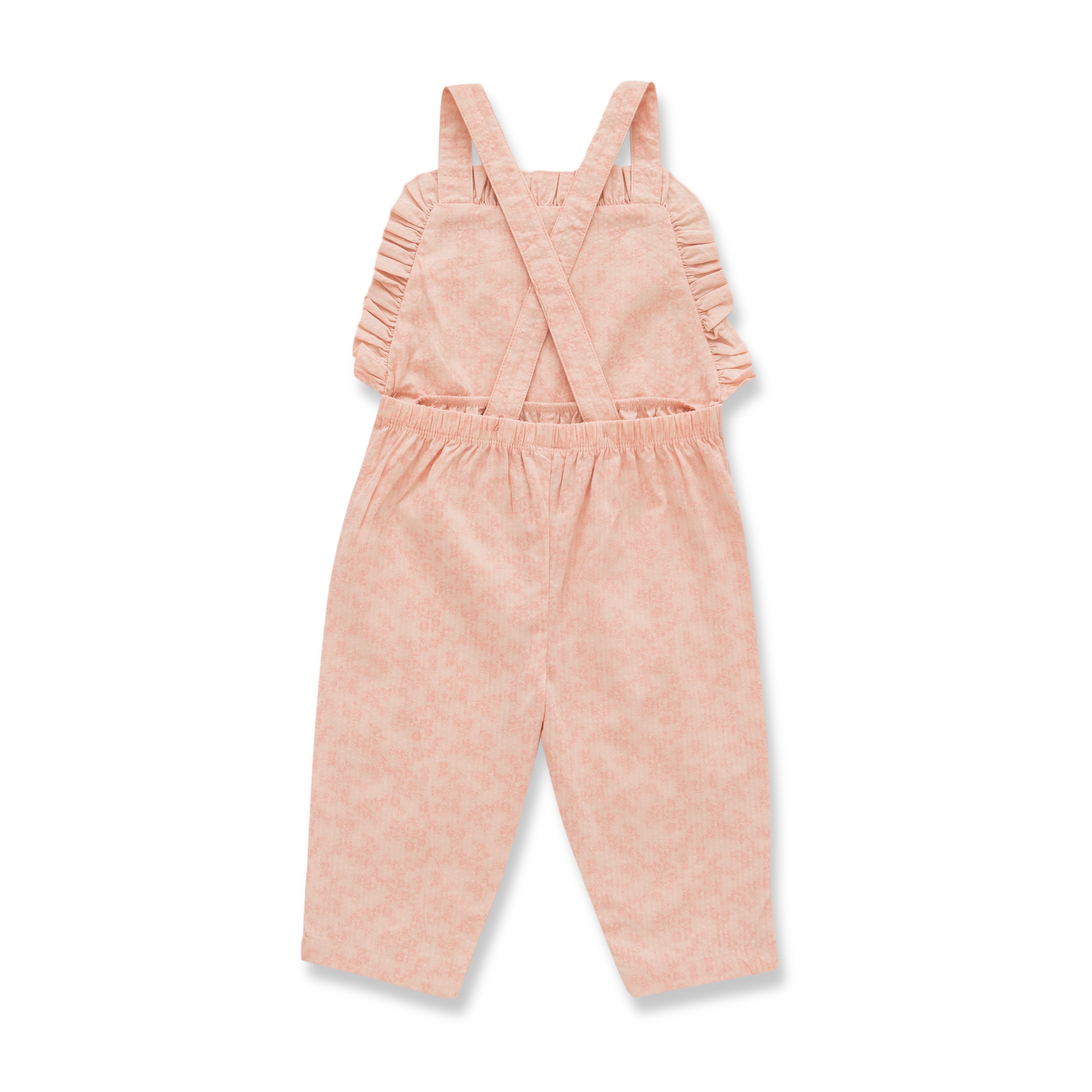 Girls Solid Dungaree