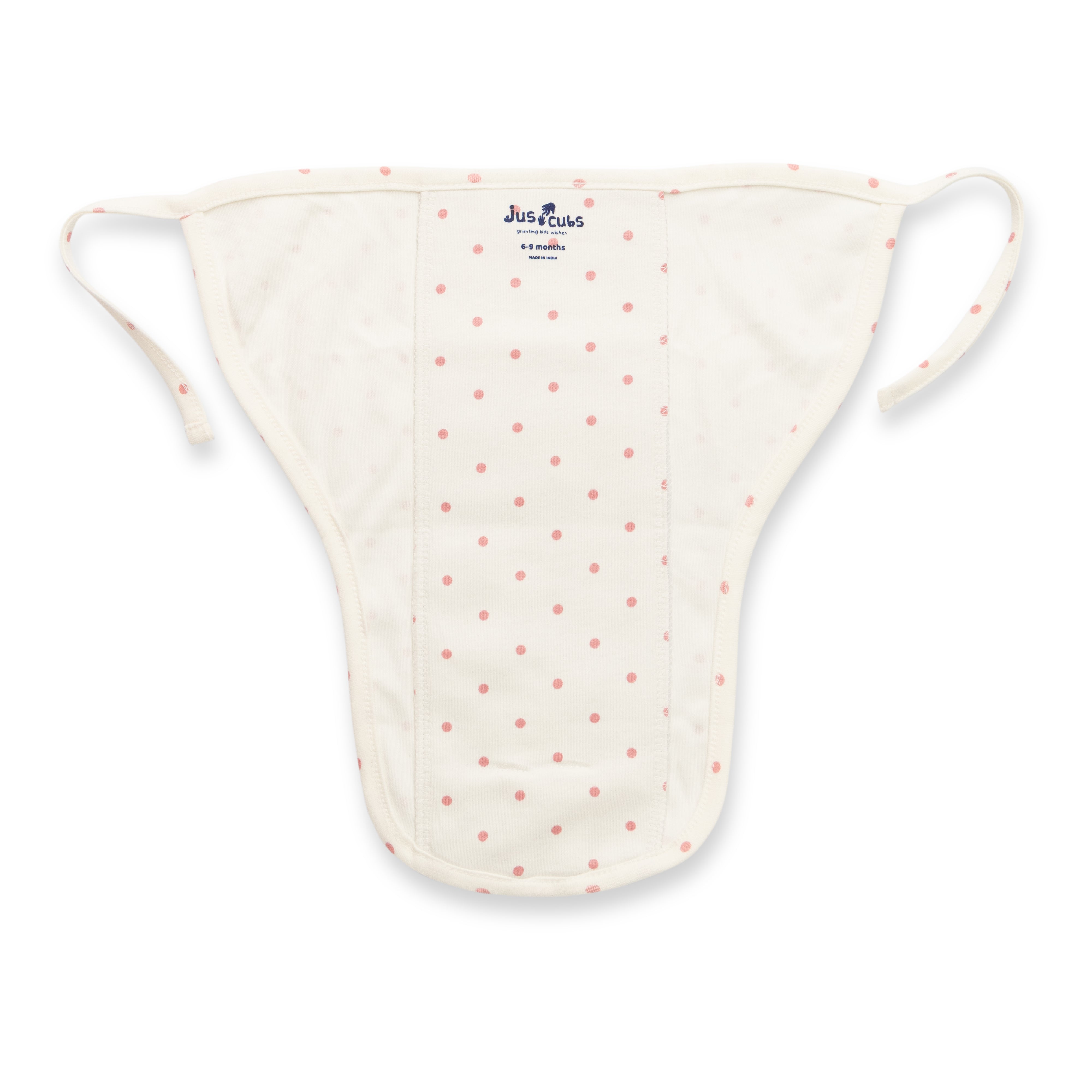 Girls Front Open Absorbable Nappy With Tie Pack Of 3