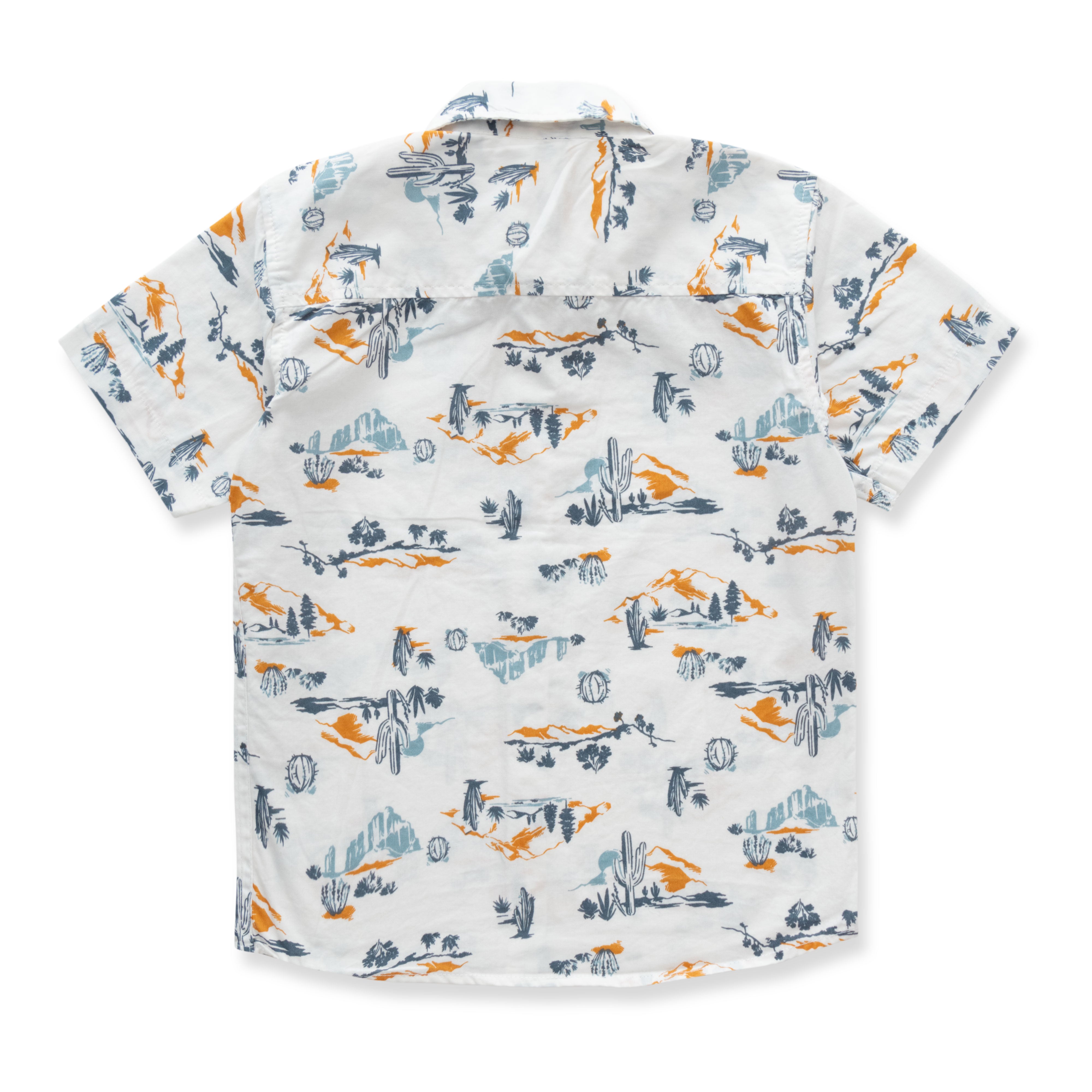 BOYS GRAPHIC PRINTED CASUAL SHIRT