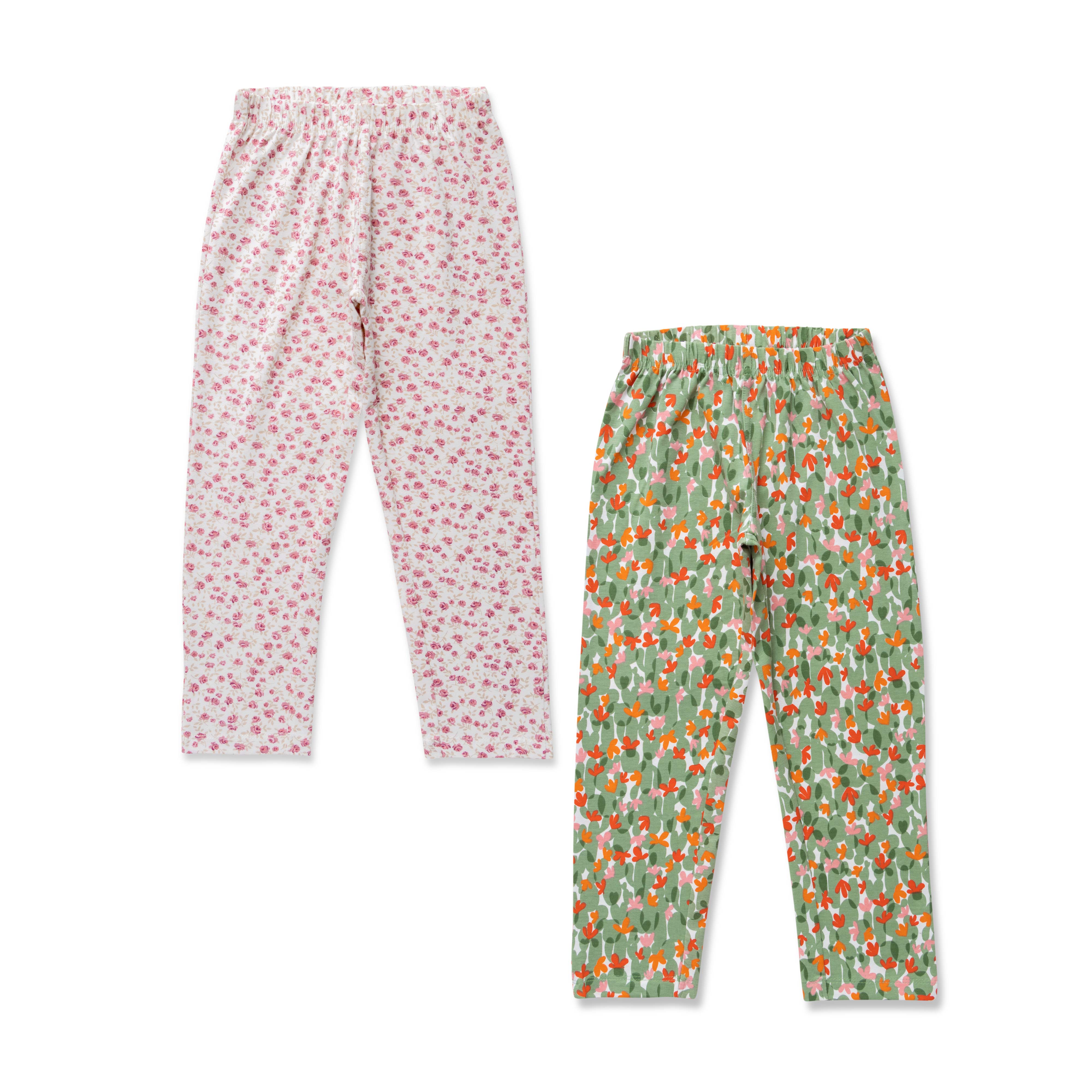 GIRLS PRINTED LOUNGE PANTS COMBO PACK