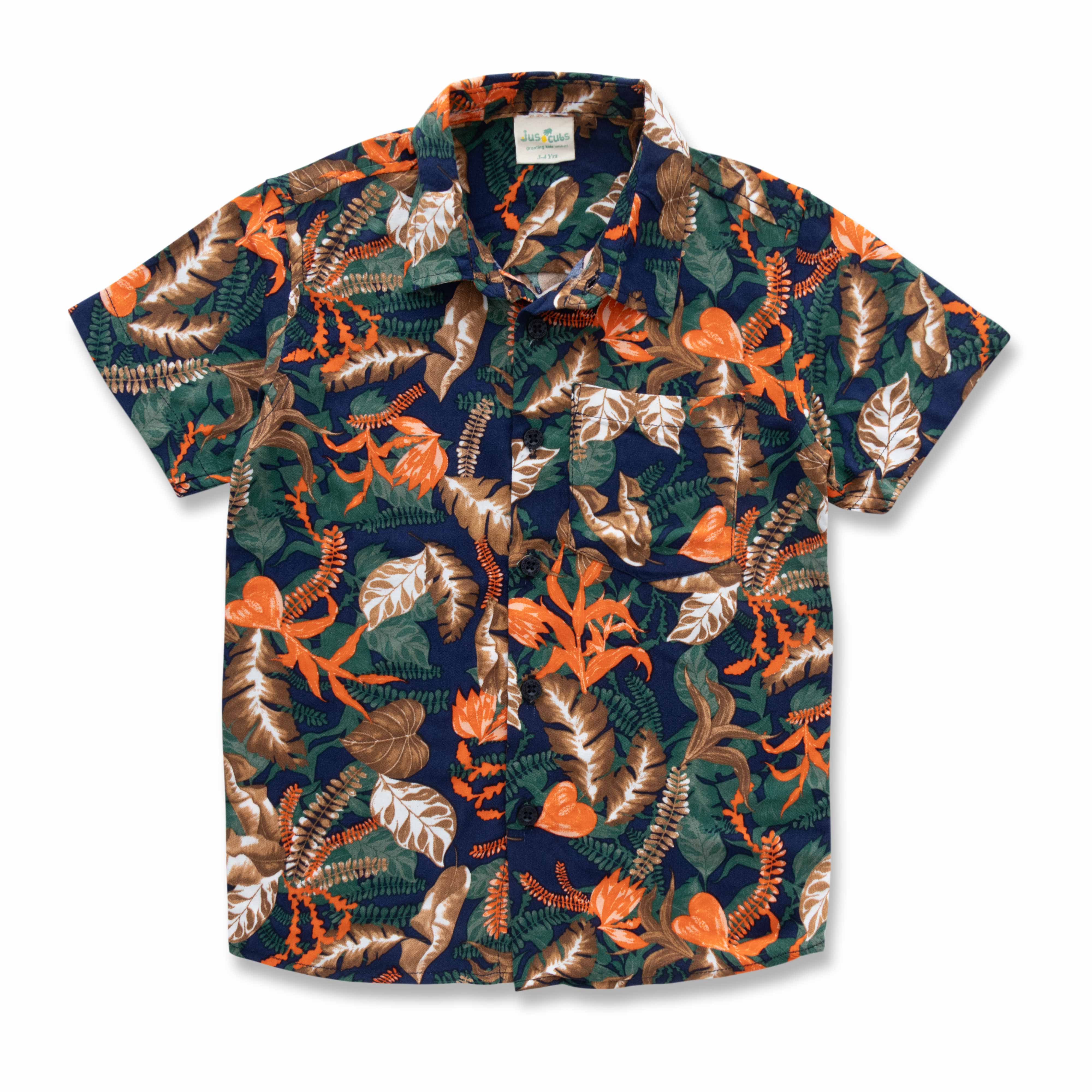 BOYS BEACH PRINTED CASUAL SHIRT