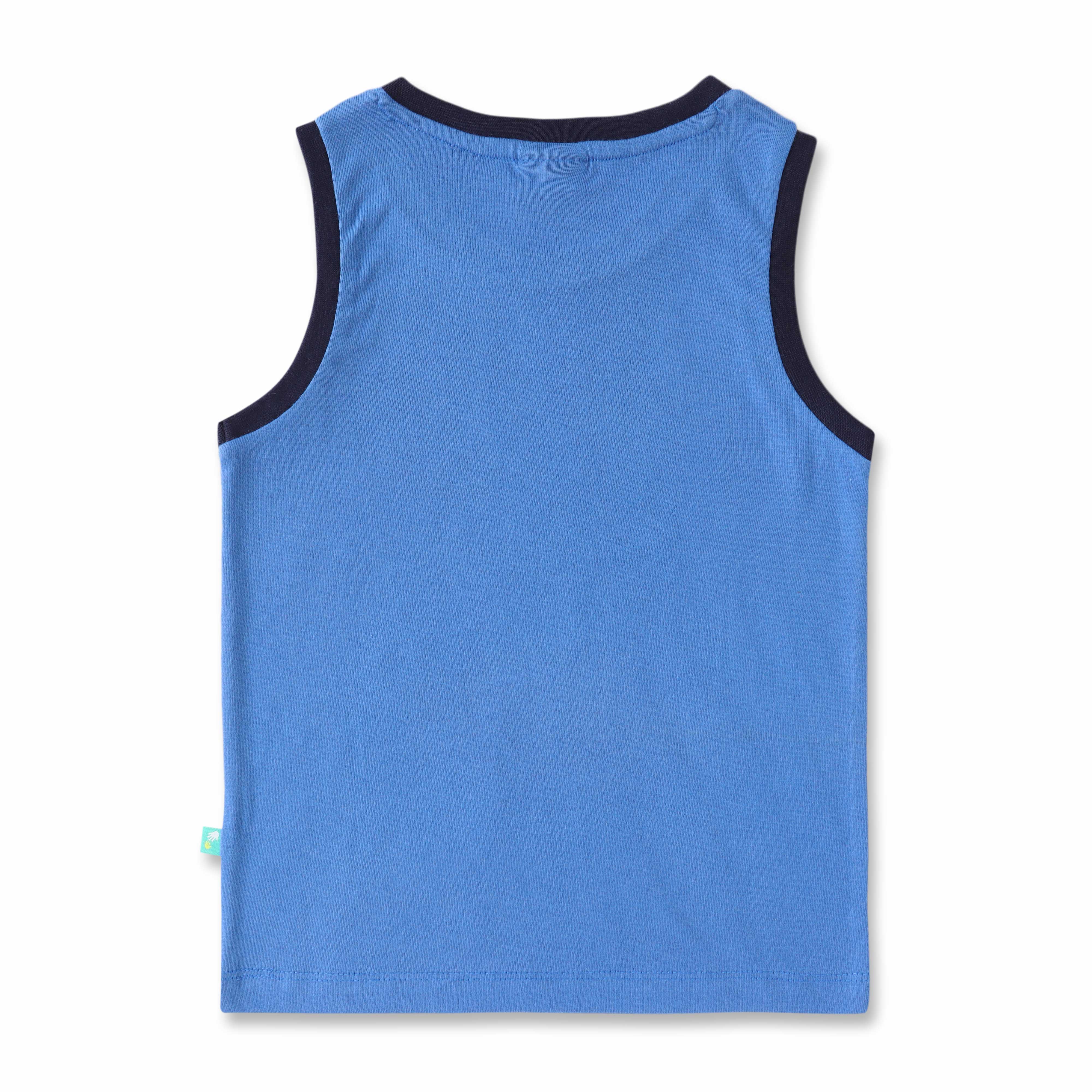 Boys Graphic Printed Sleeveless Tank Combo