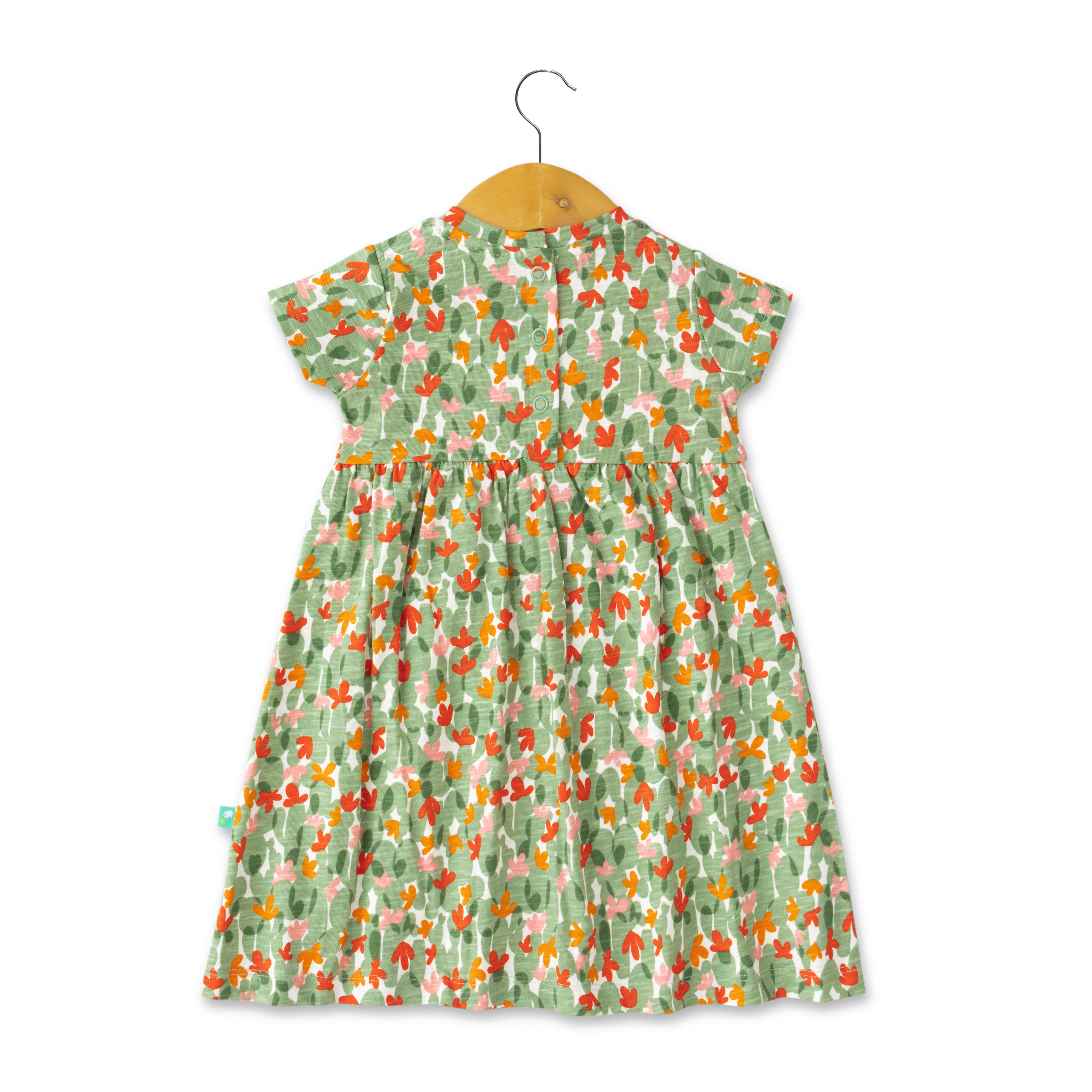 Baby Girls Printed Cotton Dress