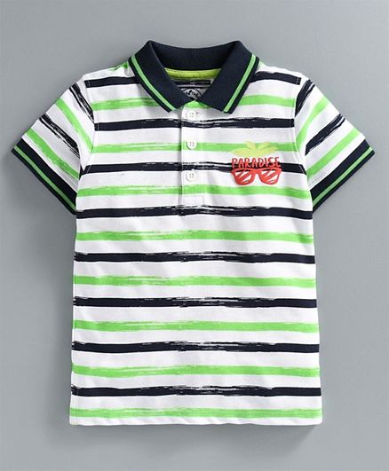 Half Sleeves Striped T-Shirt.