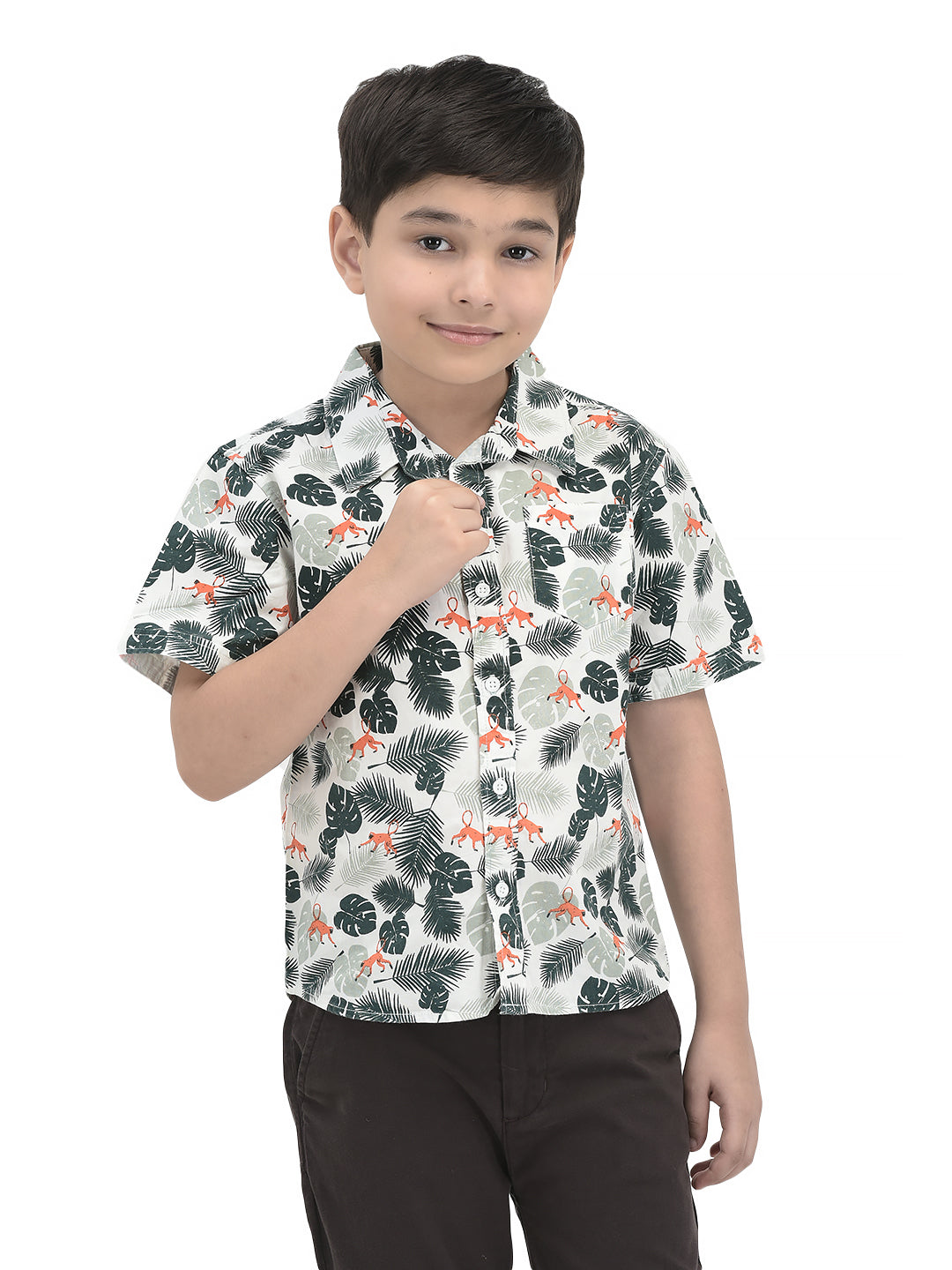 Half Sleeves Printed Bio Wash Shirt