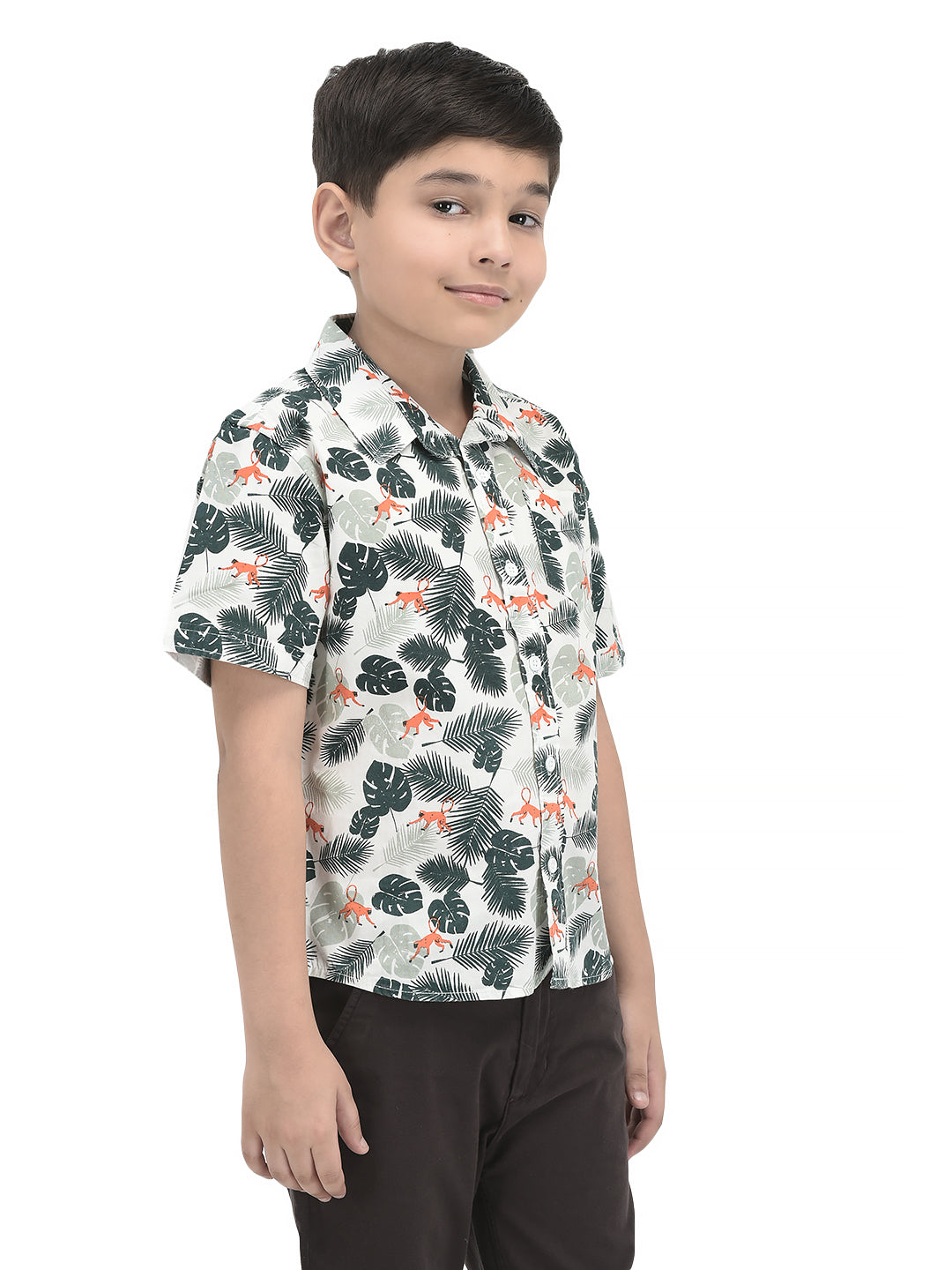 Half Sleeves Printed Bio Wash Shirt