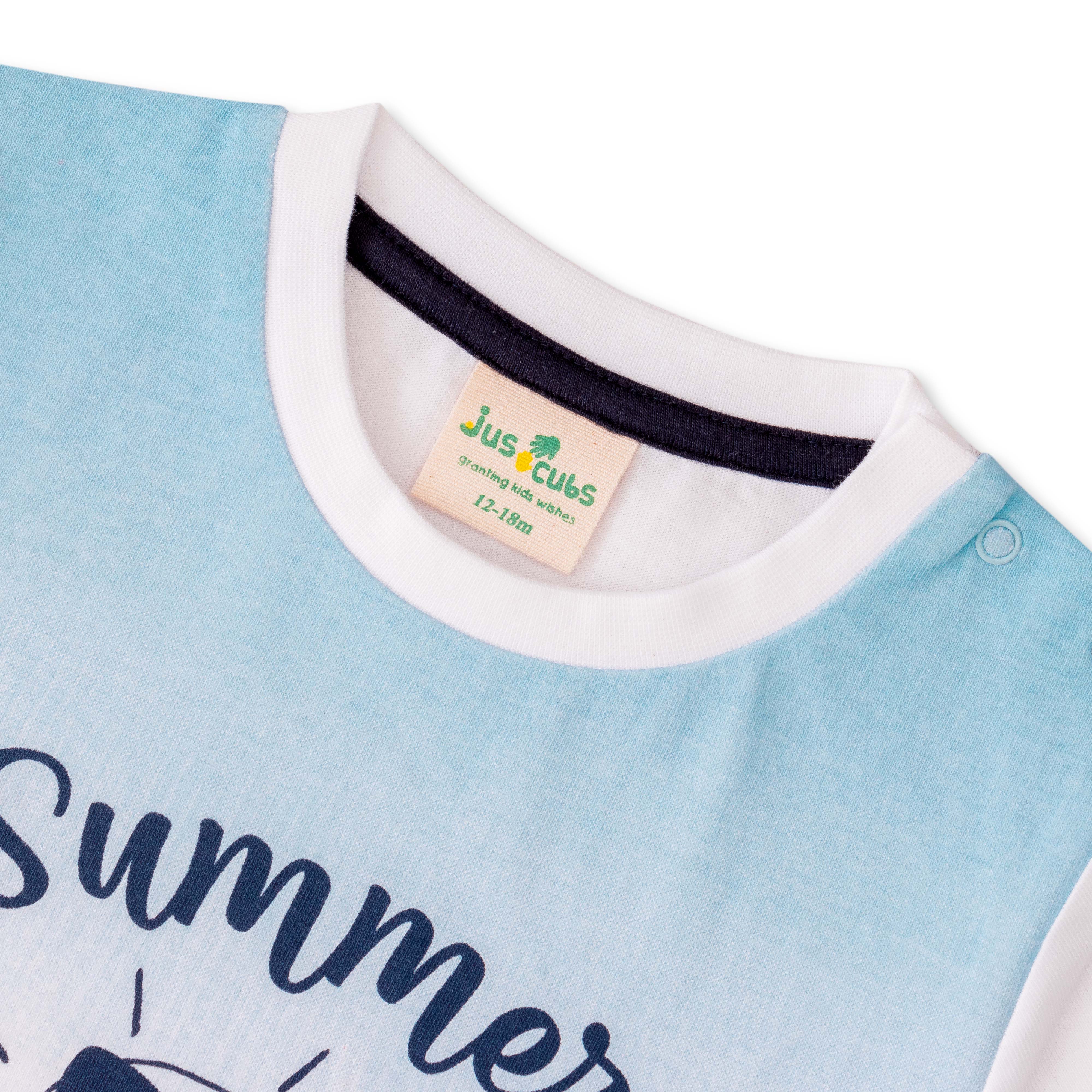 Baby Boys Summer Vibes  Printed T Shirt