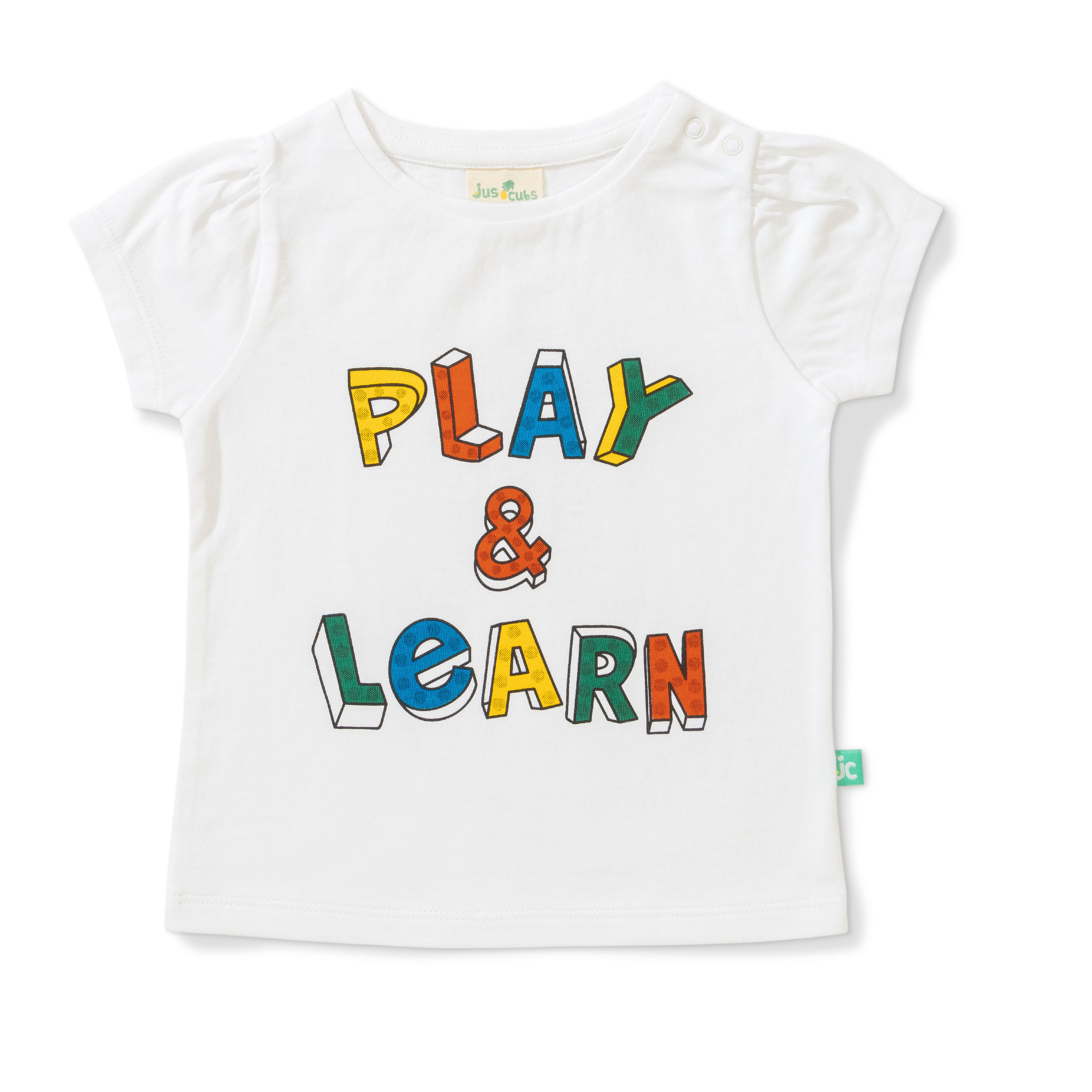 Baby Girls Play & Learn Printed T Shirt & Shorts Set