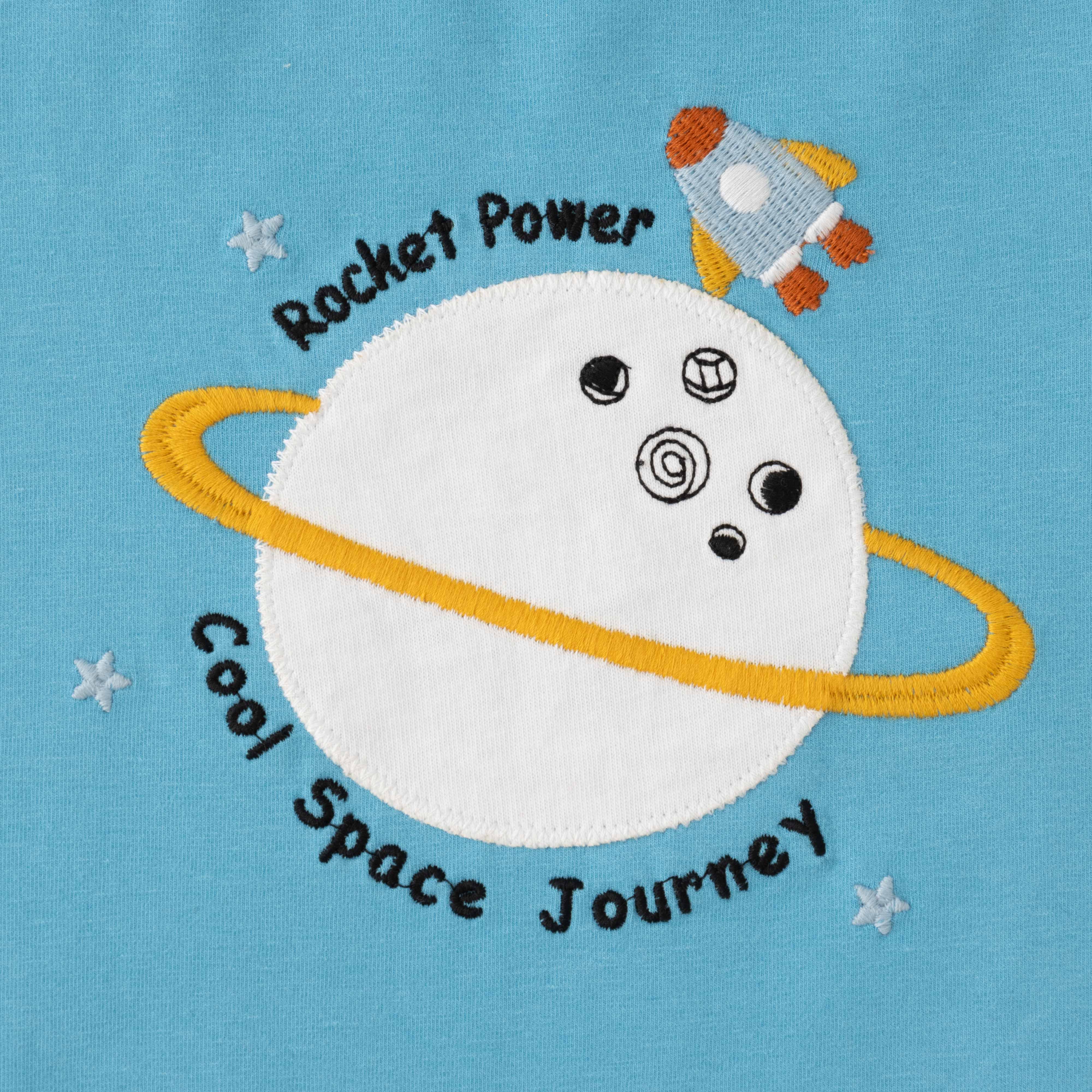 Baby Boys Space T-Shirt & Solid Shorts