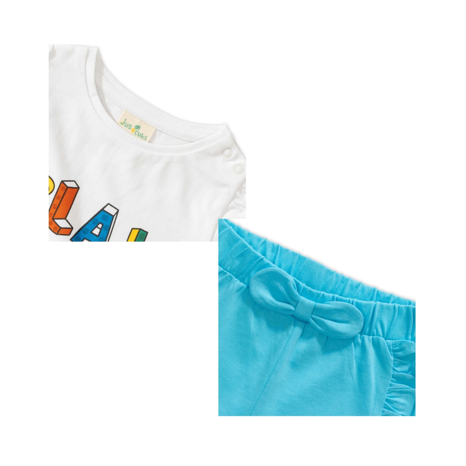 Baby Boys Printed T Shirt & Solid Shorts Set