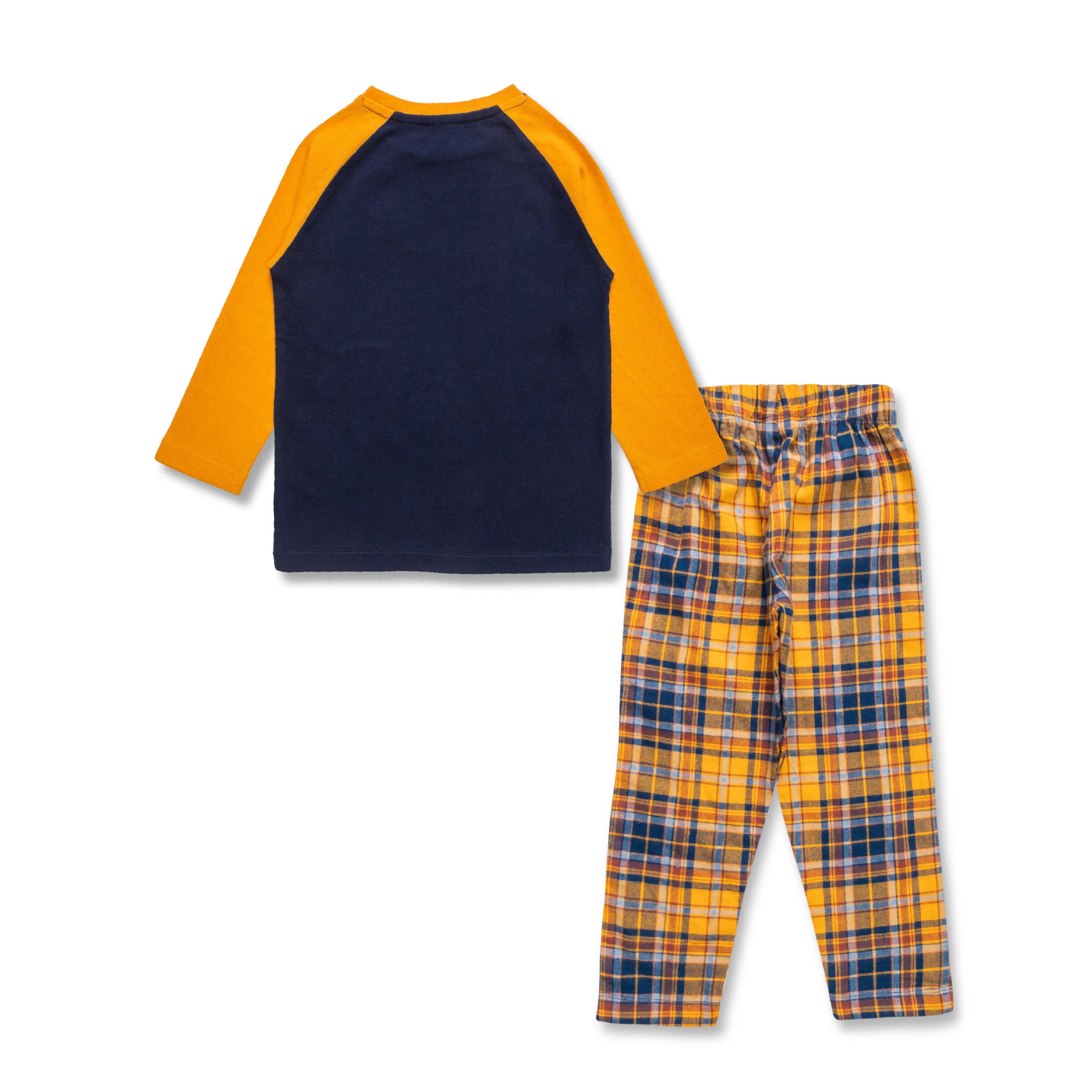 Baby Boys Graphic Printed Full Sleeve Tees & Pyjama Nightwear - Juscubs