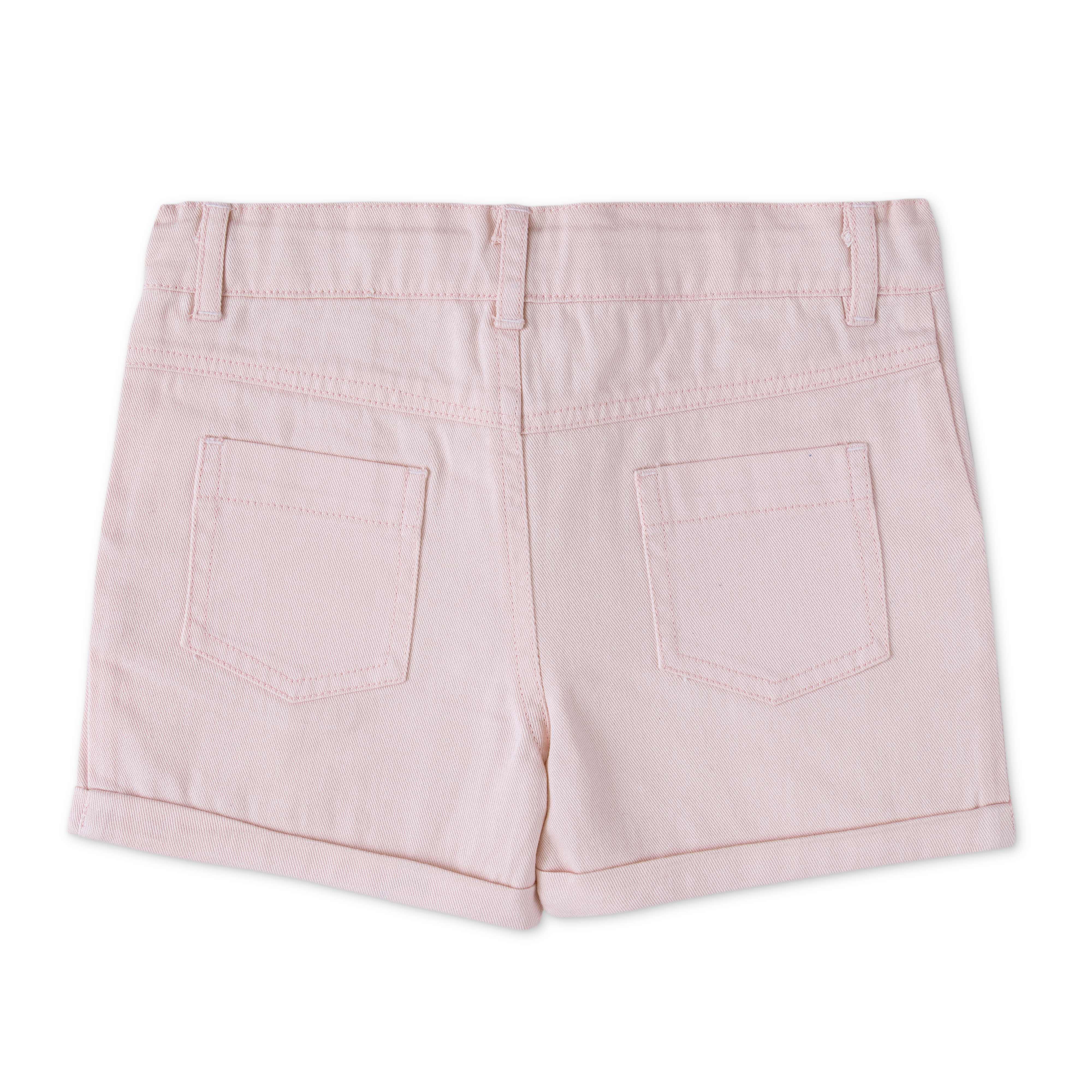 Girl Toddler Cotton Shorts - Light Pink - Juscubs